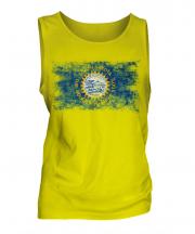 South Dakota State Distressed Flag Mens Vest