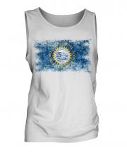 South Dakota State Distressed Flag Mens Vest