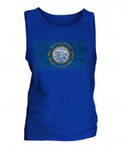 South Dakota State Distressed Flag Mens Vest