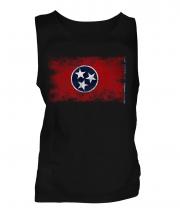 Tennessee State Distressed Flag Mens Vest