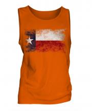 Texas State Distressed Flag Mens Vest