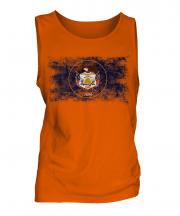 Utah State Distressed Flag Mens Vest