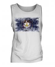 Utah State Distressed Flag Mens Vest