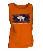 Wyoming State Distressed Flag Mens Vest