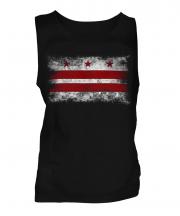 Washington Dc Distressed Flag Mens Vest
