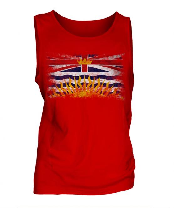 British Columbia Distressed Flag Mens Vest