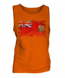Manitoba Distressed Flag Mens Vest