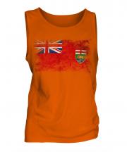Manitoba Distressed Flag Mens Vest