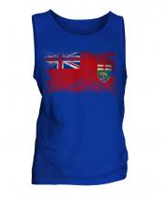 Manitoba Distressed Flag Mens Vest