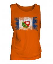 Northwest Territories Distressed Flag Mens Vest