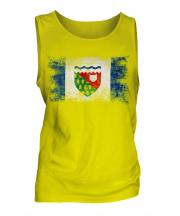 Northwest Territories Distressed Flag Mens Vest