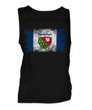 Northwest Territories Distressed Flag Mens Vest