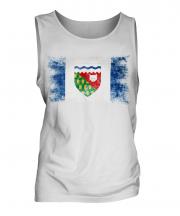 Northwest Territories Distressed Flag Mens Vest