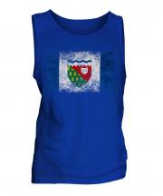 Northwest Territories Distressed Flag Mens Vest