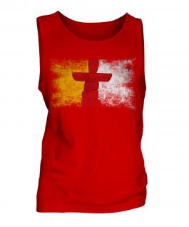 Nunavut Distressed Flag Mens Vest