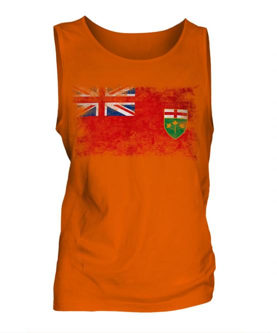 Ontario Distressed Flag Mens Vest