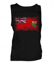 Ontario Distressed Flag Mens Vest