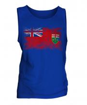 Ontario Distressed Flag Mens Vest