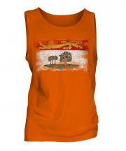 Prince Edward Island Distressed Flag Mens Vest