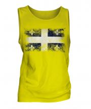 Quebec Distressed Flag Mens Vest