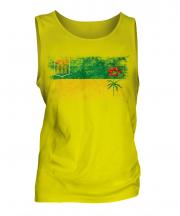 Saskatchewan Distressed Flag Mens Vest