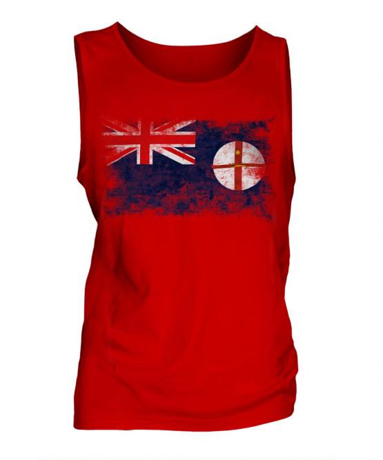 New South Wales Distressed Flag Mens Vest
