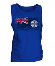 Queensland Distressed Flag Mens Vest