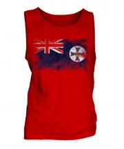 Queensland Distressed Flag Mens Vest