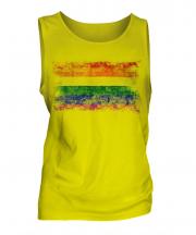 Gay Pride Distressed Flag Mens Vest