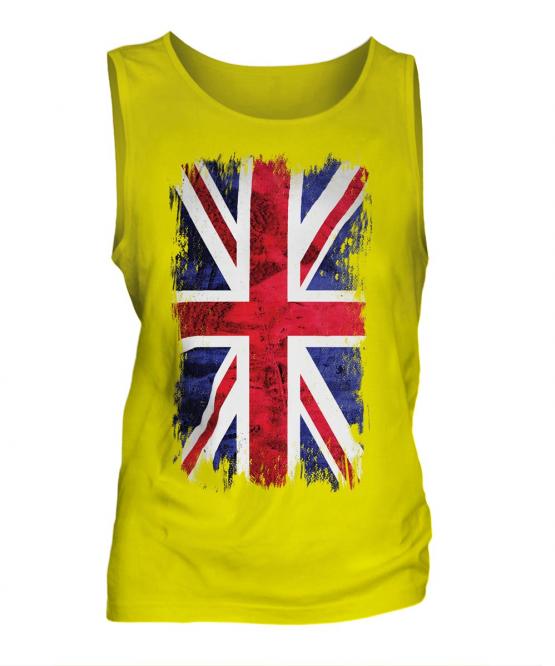 Union Jack Grunge Flag Mens Vest