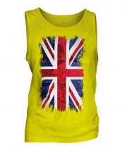 Union Jack Grunge Flag Mens Vest