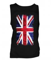 Union Jack Grunge Flag Mens Vest