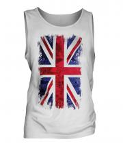 Union Jack Grunge Flag Mens Vest