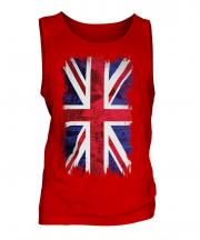 Union Jack Grunge Flag Mens Vest
