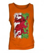 Wales Grunge Flag Mens Vest