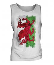 Wales Grunge Flag Mens Vest