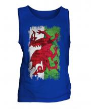 Wales Grunge Flag Mens Vest