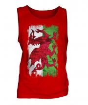 Wales Grunge Flag Mens Vest