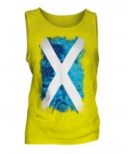 Scotland Grunge Flag Mens Vest