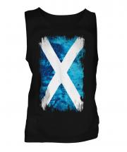 Scotland Grunge Flag Mens Vest