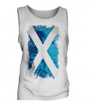 Scotland Grunge Flag Mens Vest
