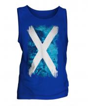 Scotland Grunge Flag Mens Vest