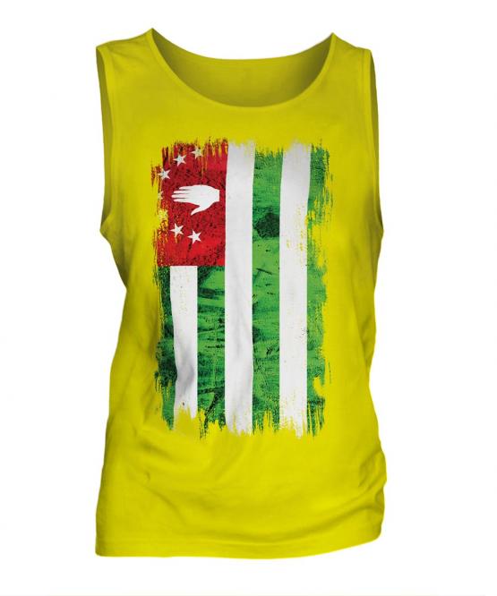 Abkhazia Grunge Flag Mens Vest
