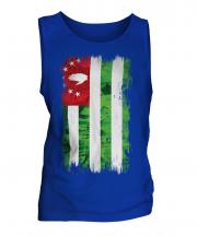 Abkhazia Grunge Flag Mens Vest