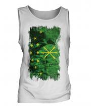 Adygea Grunge Flag Mens Vest