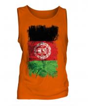 Afghanistan Grunge Flag Mens Vest