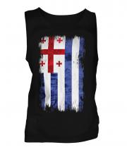 Ajaria Grunge Flag Mens Vest