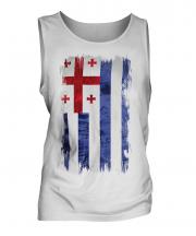 Ajaria Grunge Flag Mens Vest