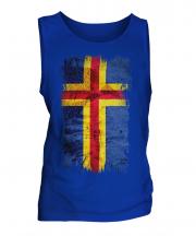 Aland Grunge Flag Mens Vest