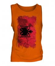 Albania Grunge Flag Mens Vest